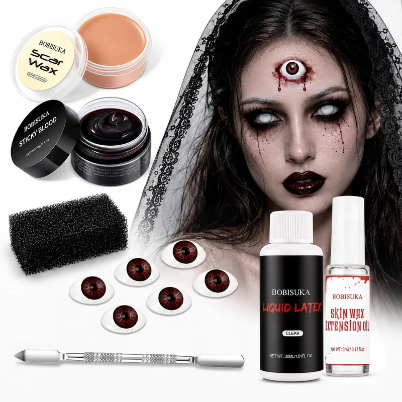 Halloween SFX Makeup Kit- Special Effects Make UP Set for Create