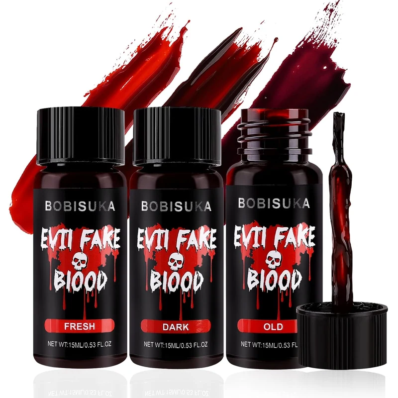 3 Colors Halloween Fake Blood Set