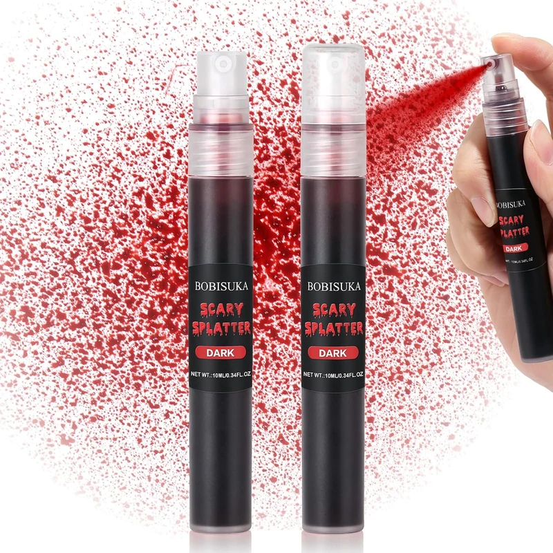 Dark Fake Blood Spray Set, Splatter SFX Makeup Kit