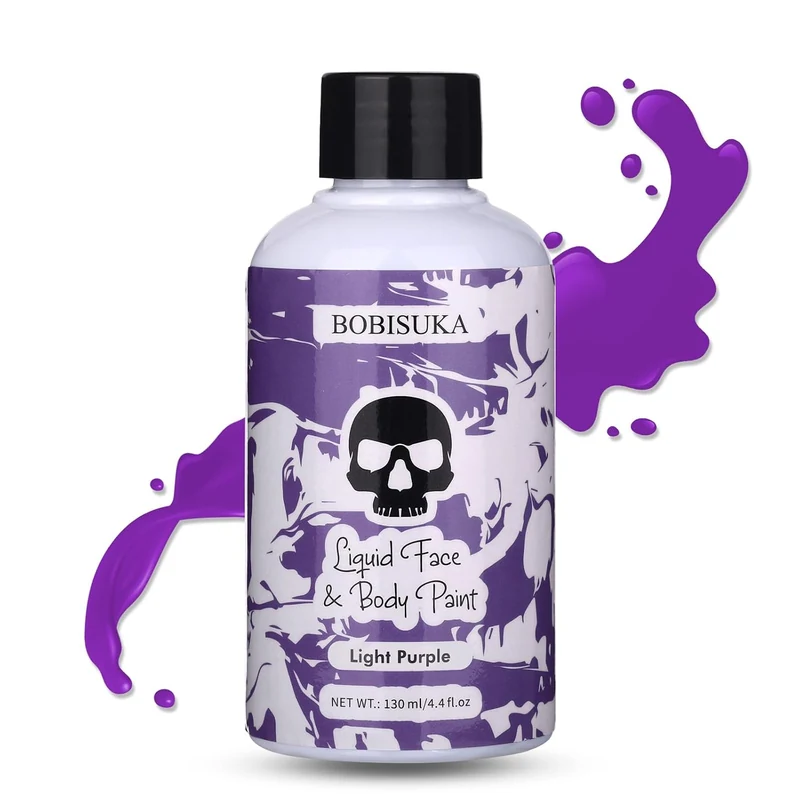 Light Purple Face Body Paint Liquid Texture Washable Non Toxic