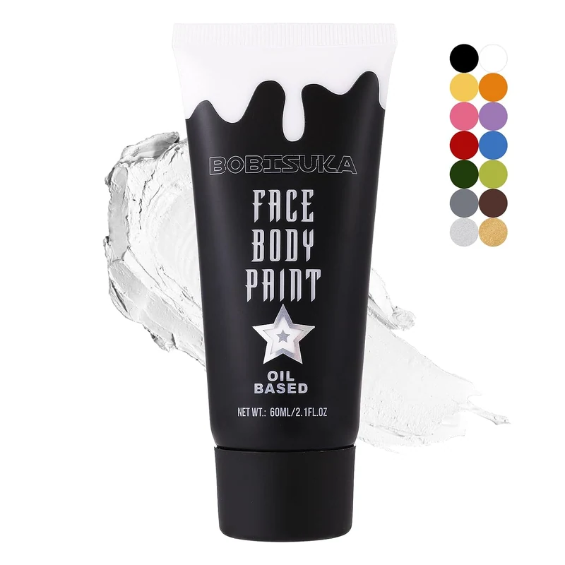 White Face Paint, Clown Makeup Body Paint