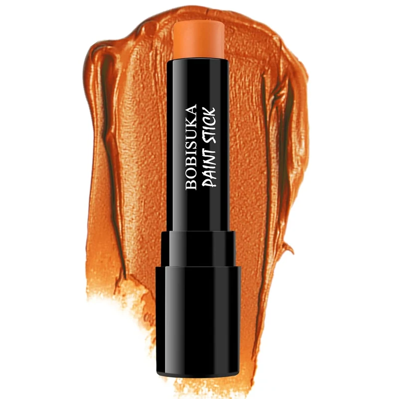 Orange Face Paint Stick, Creamy Blendable Sweatproof Eye Black