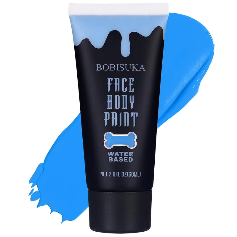 Blue Face Body Paint, Water Based Face Painting