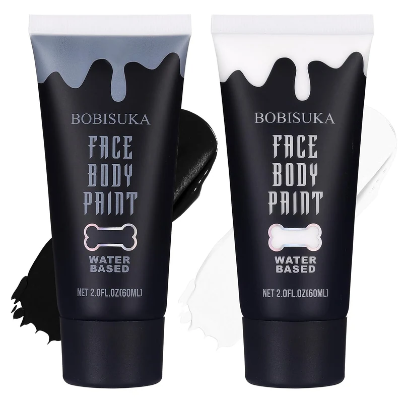 Black and White Face Body Paint Kit