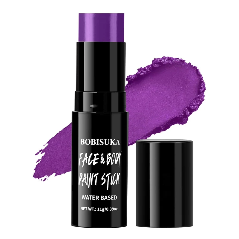 Purple Face Paint Stick, Highly Pigmented Full Coverage Washable