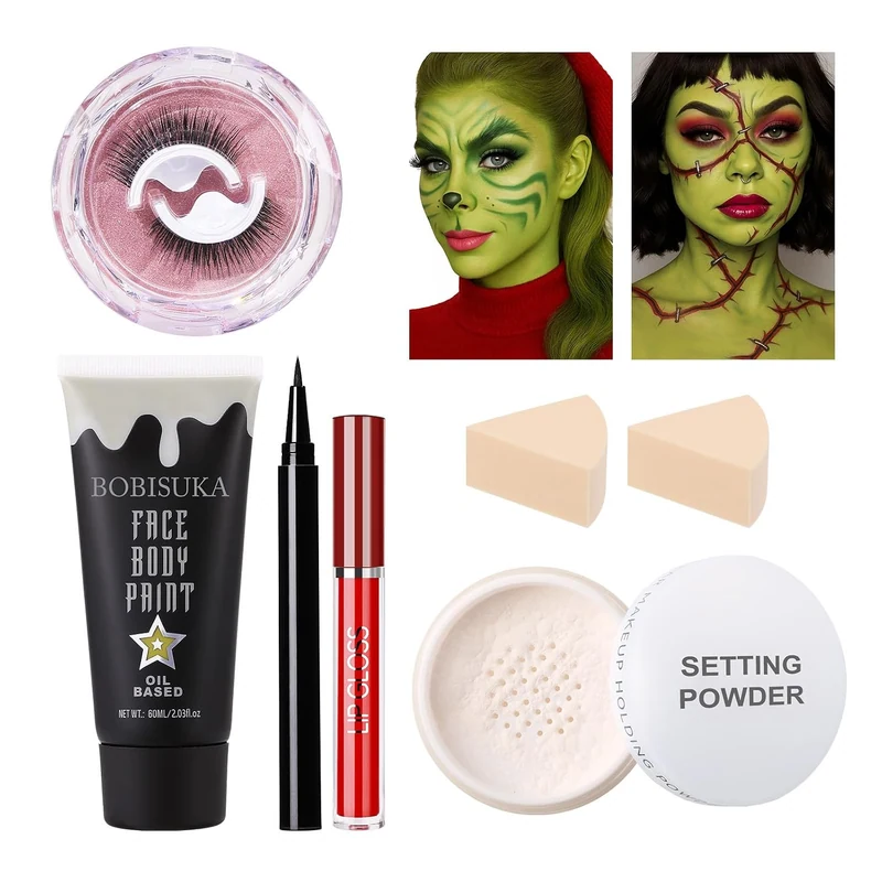 6 PCS Halloween Witch Makeup Set
