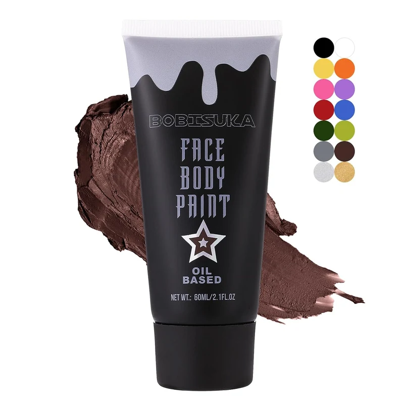 Brown Face Paint, Oil-based Body Painting Kit