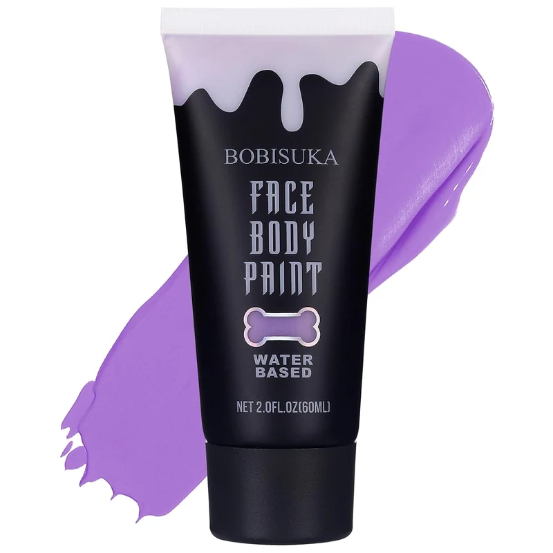 Purple Face Body Paint, Water Based Face Painting