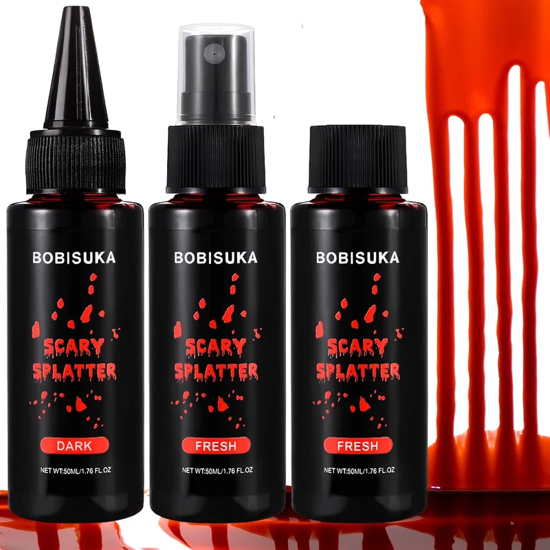 3PCS Halloween Realistic Washable Fake Blood Spray