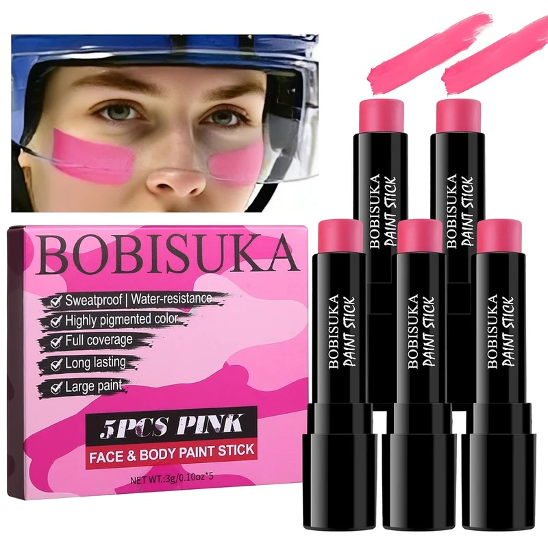 5PCS Pink Out Eye Black Stick