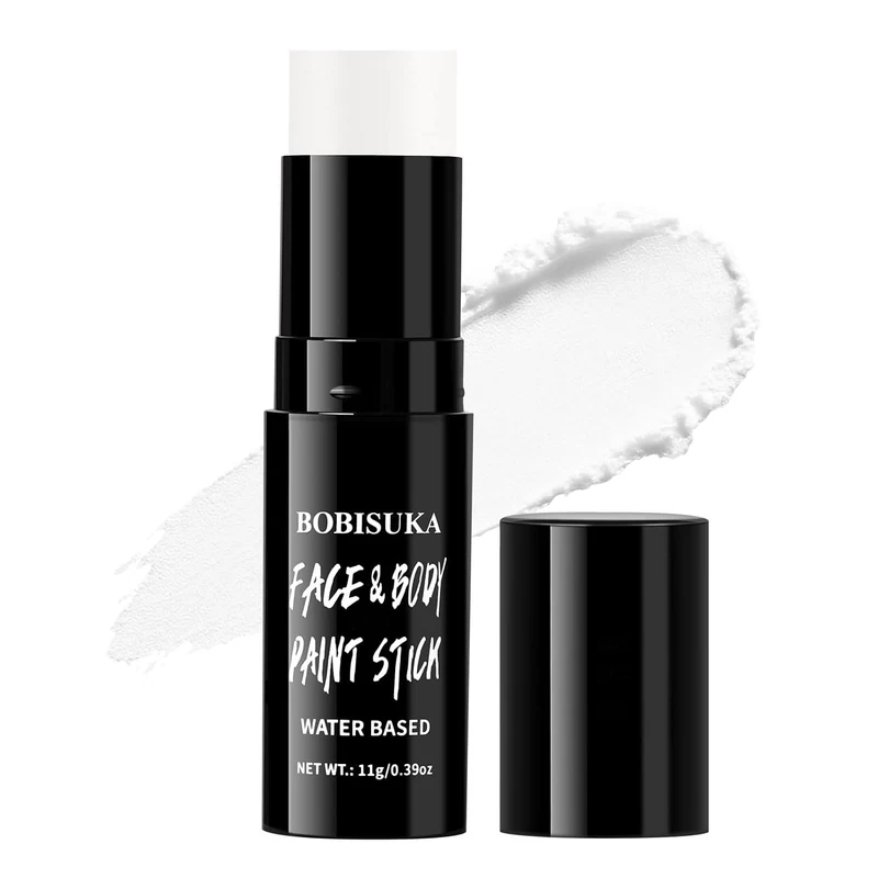 White Face Paint Stick, Highly Pigmented Full Coverage Washable