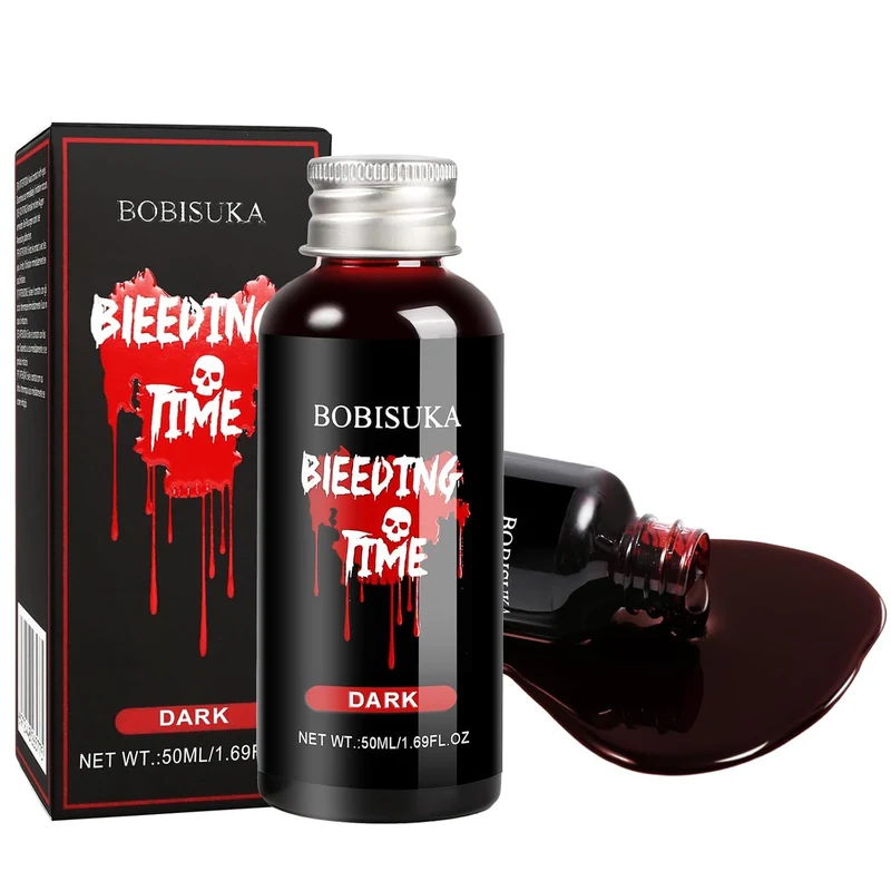 Realistic Fake Blood, Long-Lasting SFX Makeup (Dark
