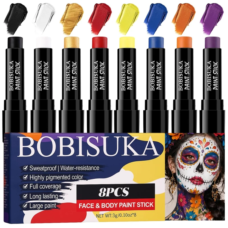 8PCS Face Body Paint Stick