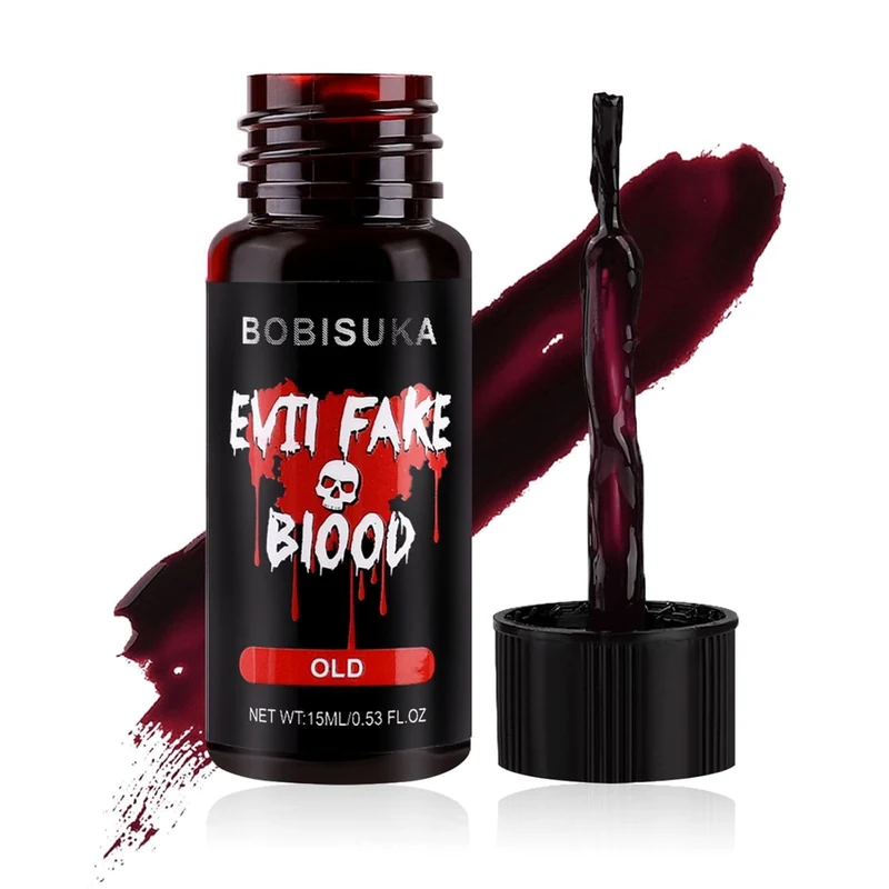 Halloween Fake Blood, Edible Stage Blood 0.53oz, Old