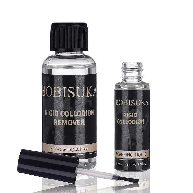 SFX Scar Makeup Kit, Rigid Collodion with Brush & Remover