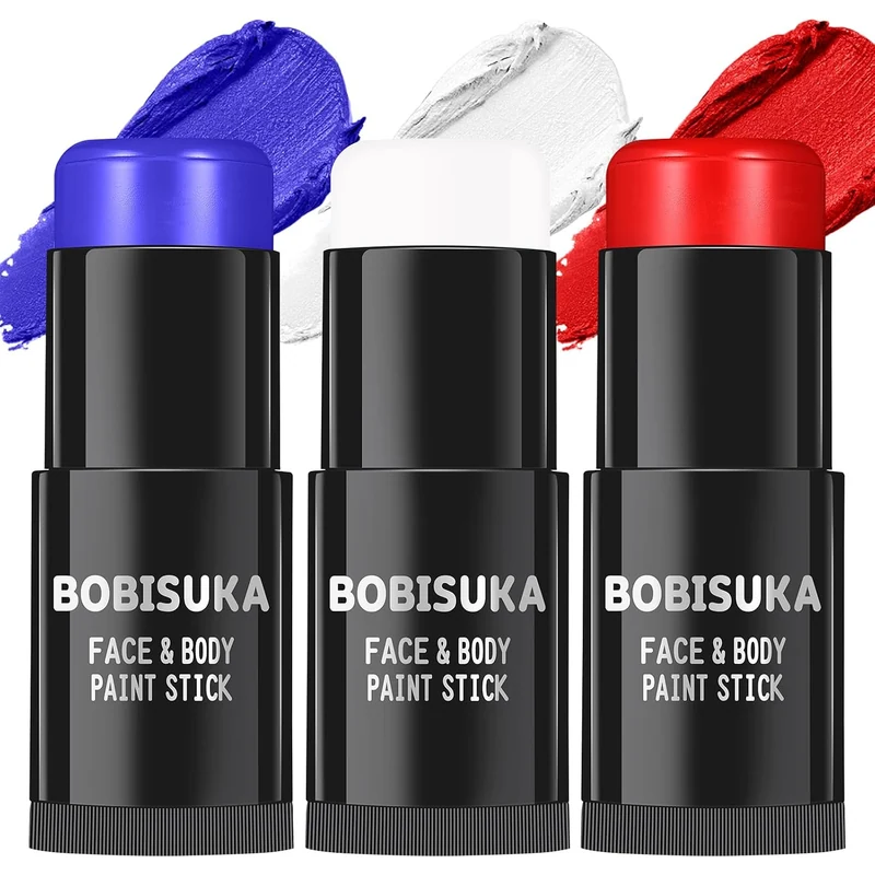 Red White Blue Face Paint Stick Kit