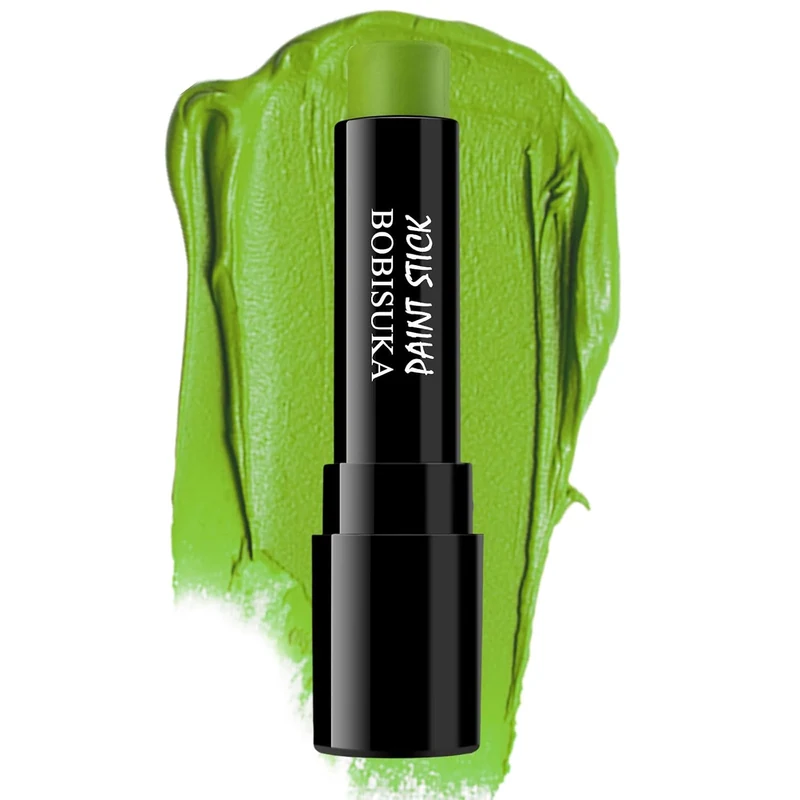 Green Face Paint Stick, Full Coverage Face Painting