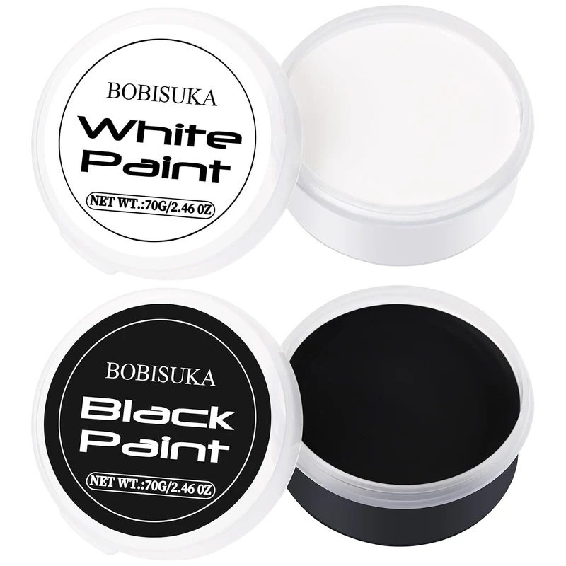 Halloween Black and White Face Body Paint Oil Based Face Painting