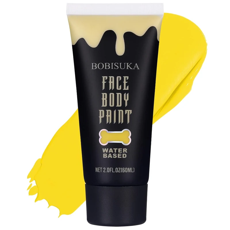 Yellow Face Body Paint, Water Based Face Painting